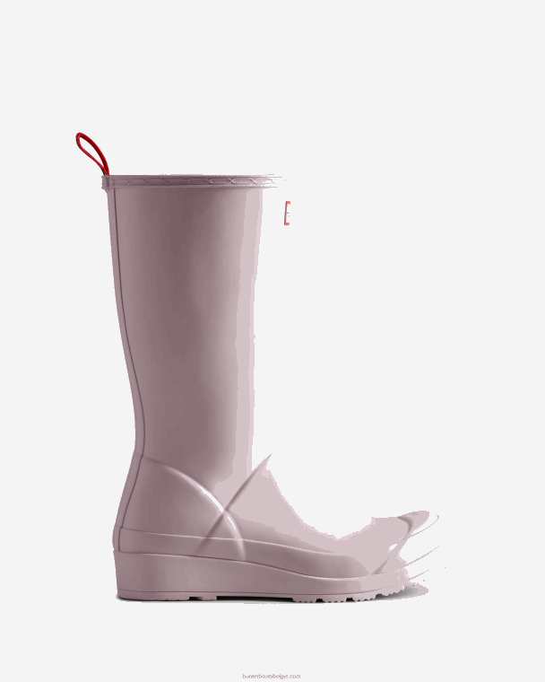 X226V12 speel hoge regenlaarzen vrouwen Hunter getemperd mauve