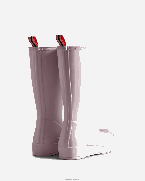X226V12 speel hoge regenlaarzen vrouwen Hunter getemperd mauve