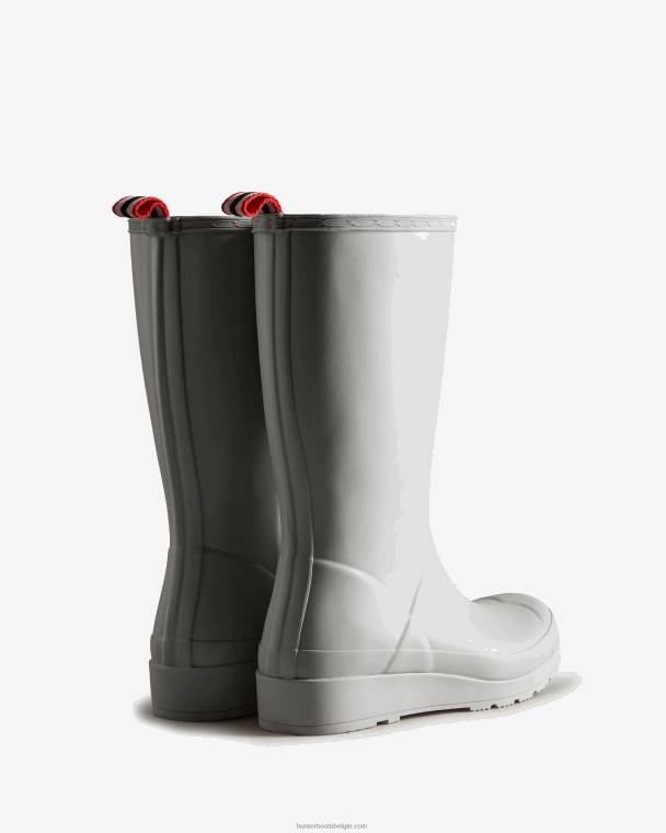 X226V13 speel hoge regenlaarzen vrouwen Hunter zink grijs
