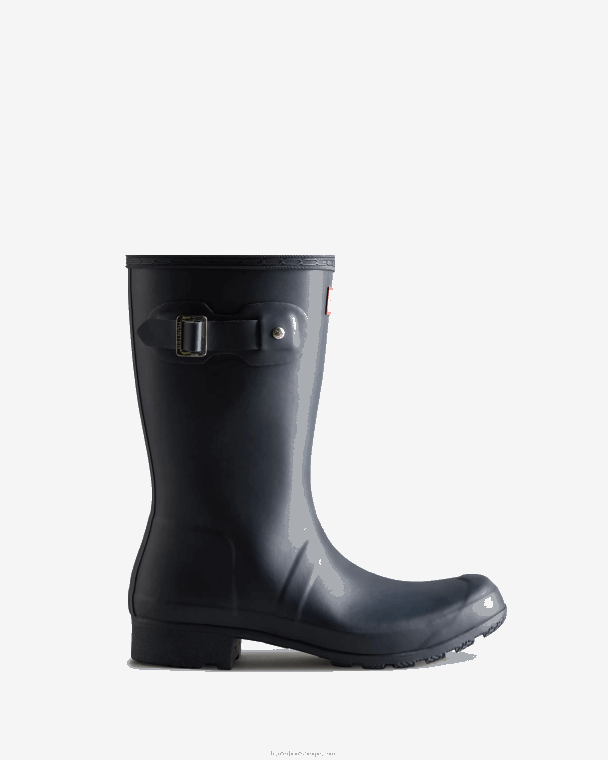 X226V161 tour opvouwbare korte regenlaarzen vrouwen Hunter marine