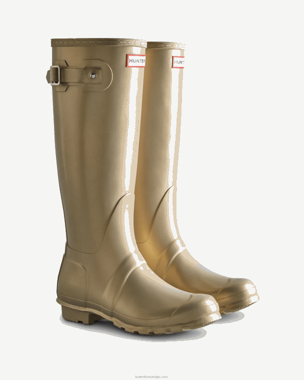 X226V166 Nebula hoge regenlaarzen vrouwen Hunter bleek goud