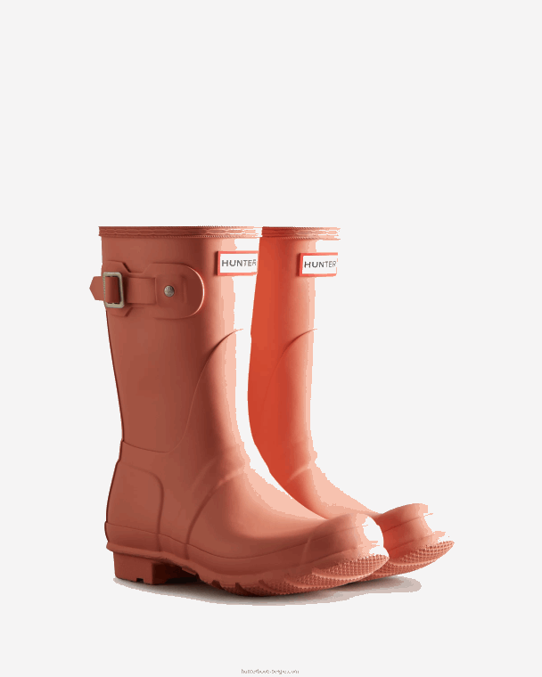 X226V172 originele korte regenlaarzen vrouwen Hunter ruw roze