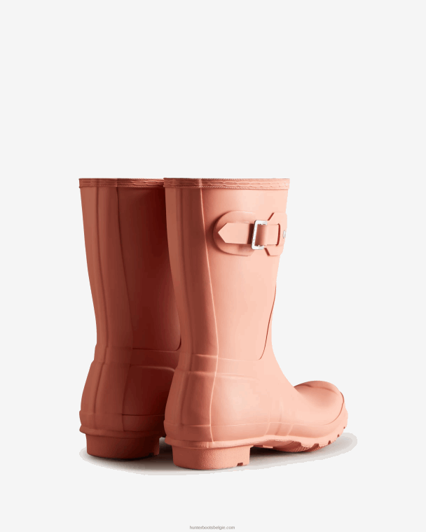 X226V172 originele korte regenlaarzen vrouwen Hunter ruw roze