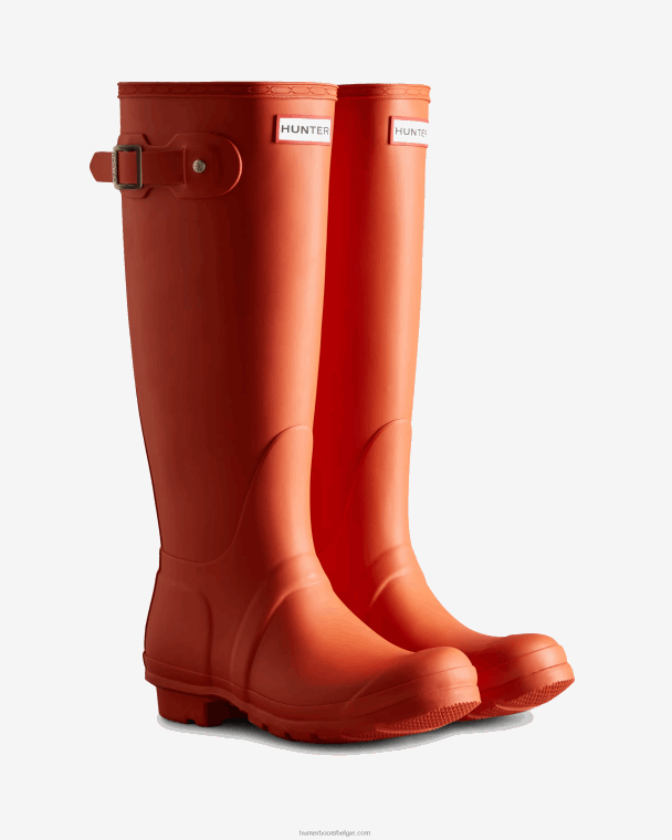 X226V186 originele hoge regenlaarzen vrouwen Hunter rorbu roest