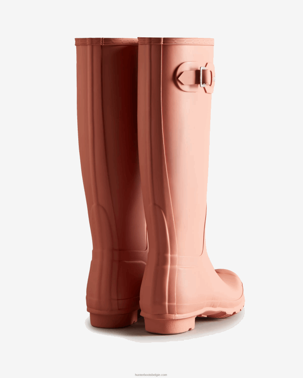 X226V187 originele hoge regenlaarzen vrouwen Hunter ruw roze
