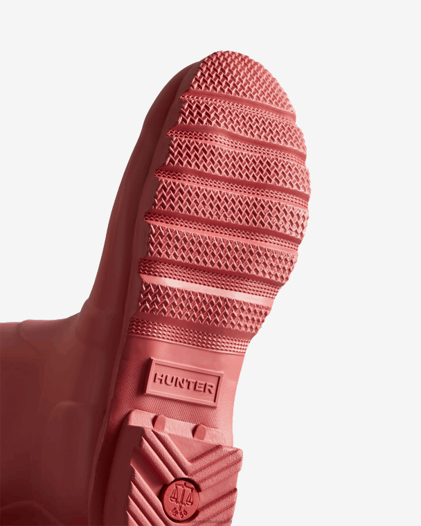 X226V190 verstelbare regenlaarzen met hoge rug vrouwen Hunter glenmore rose/suncup oranje