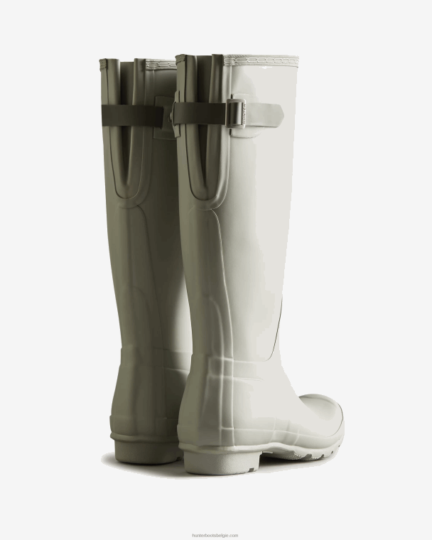 X226V191 verstelbare regenlaarzen met hoge rug vrouwen Hunter ijsgrijs/urban grijs