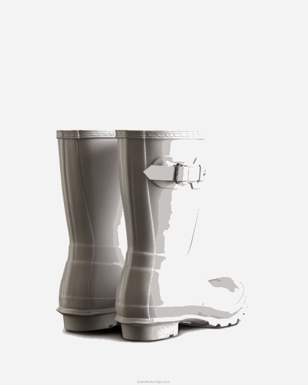 X226V210 originele korte glanzende regenlaarzen vrouwen Hunter wit