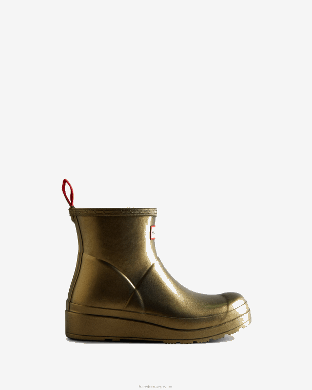 X226V213 speel korte parelmoeren regenlaarzen vrouwen Hunter goud