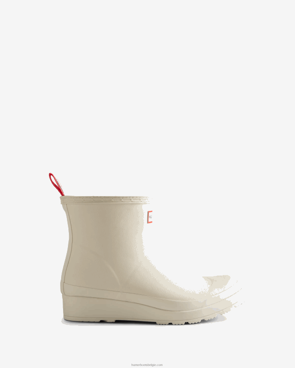 X226V220 play vegan shearling geïsoleerde korte regenlaarzen vrouwen Hunter witte wilg
