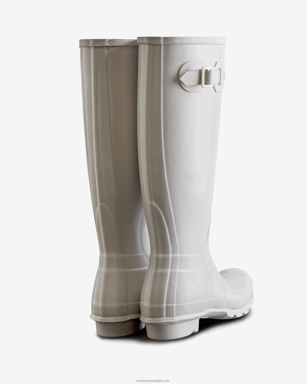 X226V223 originele hoogglans regenlaarzen vrouwen Hunter wit
