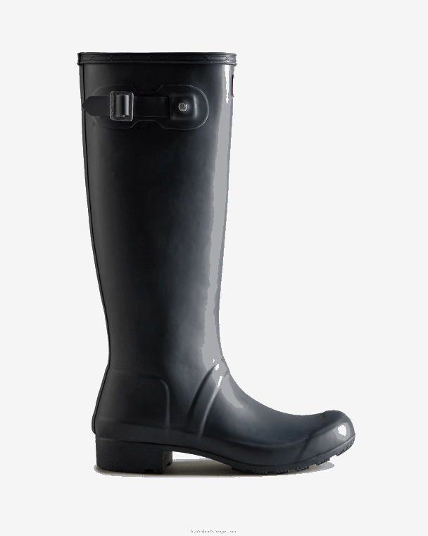 X226V229 tour opvouwbare hoge regenlaarzen vrouwen Hunter marine