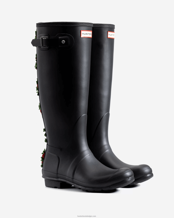 X226V230 club bum backstrap hoge regenlaarzen vrouwen Hunter zwart
