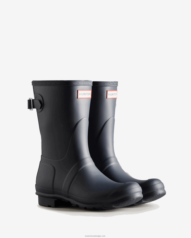 X226V24 verstelbare regenlaarzen met korte rug vrouwen Hunter marine