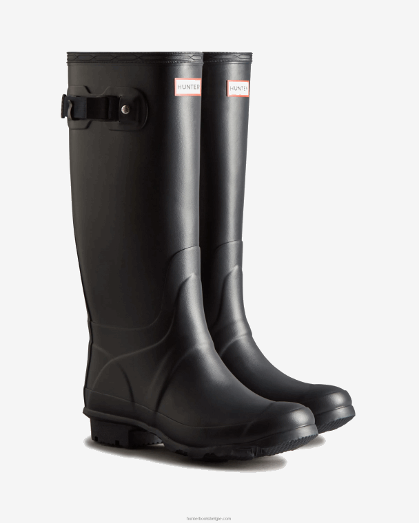 X226V303 huntress regenlaarzen met wijde pijpen vrouwen Hunter marine