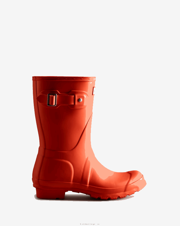 X226V306 originele korte regenlaarzen vrouwen Hunter suncup oranje