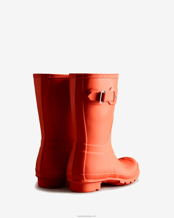 X226V306 originele korte regenlaarzen vrouwen Hunter suncup oranje