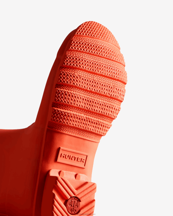 X226V306 originele korte regenlaarzen vrouwen Hunter suncup oranje