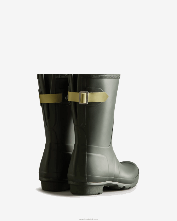 X226V307 verstelbare regenlaarzen met korte rug vrouwen Hunter maa groen/wild groen
