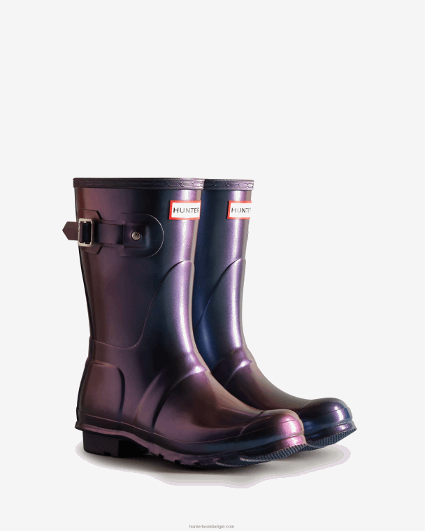 X226V311 nebula korte regenlaarzen vrouwen Hunter stormbaan blauw