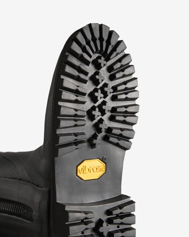 X226V317 balmoral commando rubberen hoge regenlaarzen met ritssluiting vrouwen Hunter zwart