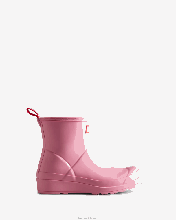 X226V34 speel korte regenlaarzen vrouwen Hunter roze bruisen