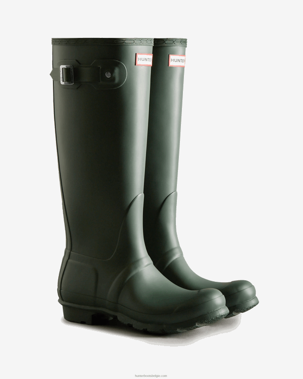 X226V58 originele hoge regenlaarzen vrouwen Hunter groente