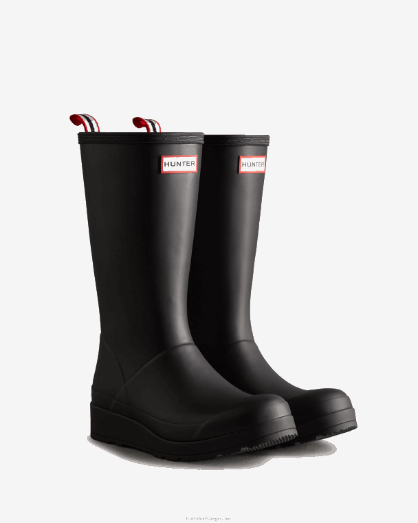 X226V68 speel hoge regenlaarzen vrouwen Hunter zwart