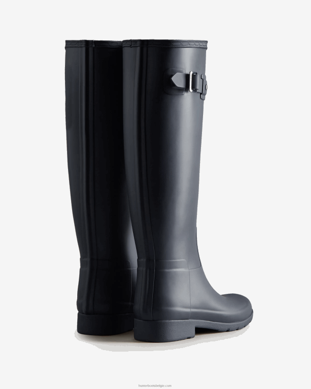 X226V93 verfijnde hoge regenlaarzen met slanke pasvorm vrouwen Hunter marine