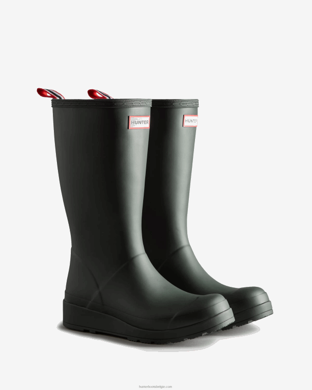 X226V96 speel hoge regenlaarzen vrouwen Hunter arctisch mosgroen