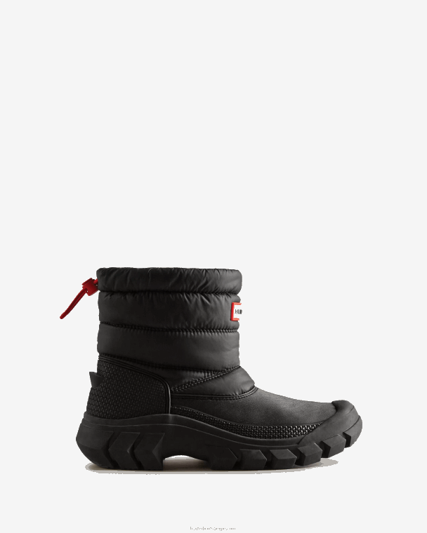 X226V121 onverschrokken geïsoleerde korte snowboots vrouwen Hunter zwart