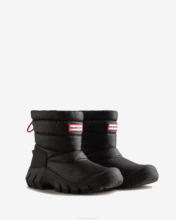 X226V121 onverschrokken geïsoleerde korte snowboots vrouwen Hunter zwart