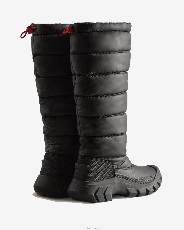 X226V122 onverschrokken geïsoleerde hoge snowboots vrouwen Hunter zwart