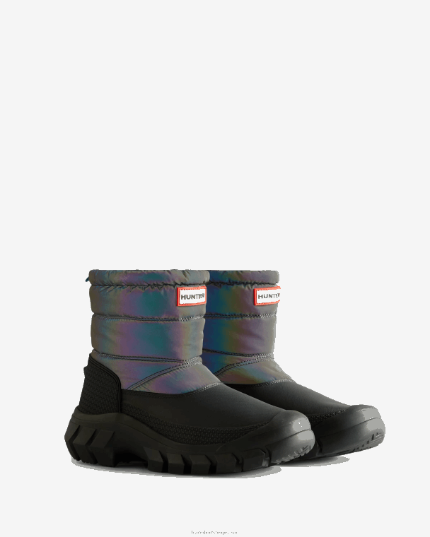 X226V149 onverschrokken geïsoleerde korte Nebula snowboots vrouwen Hunter stornoway blauw/xray marine