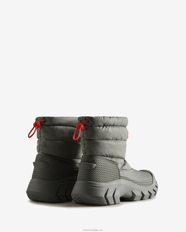 X226V205 onverschrokken geïsoleerde korte snowboots vrouwen Hunter stedelijk grijs