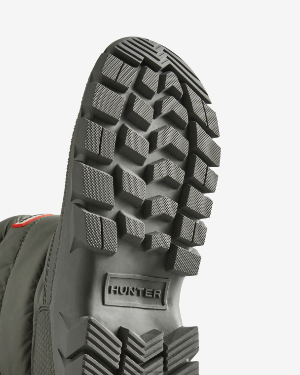 X226V205 onverschrokken geïsoleerde korte snowboots vrouwen Hunter stedelijk grijs