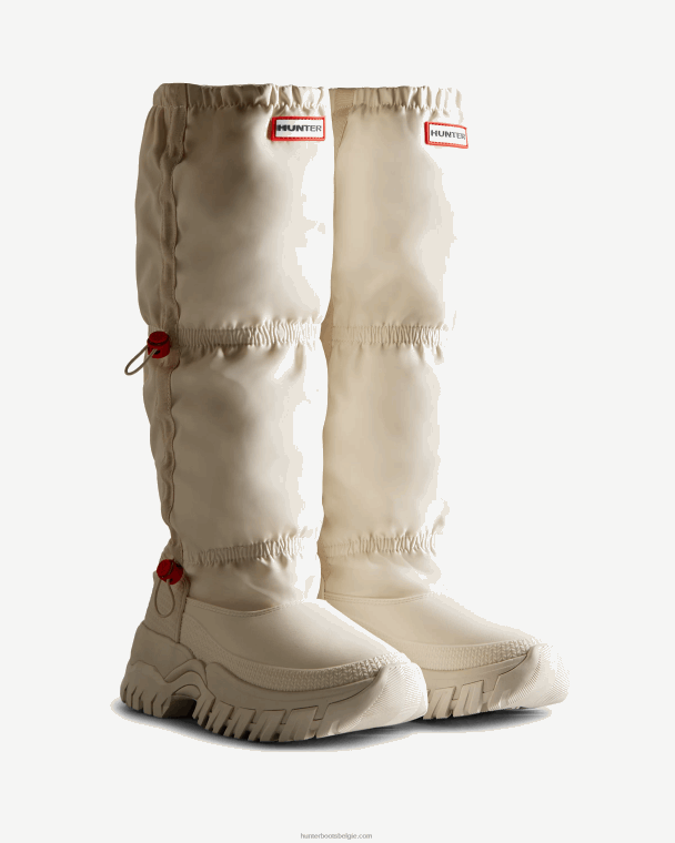 X226V207 Wanderer geïsoleerde lange slouch snowboots vrouwen Hunter witte wilg