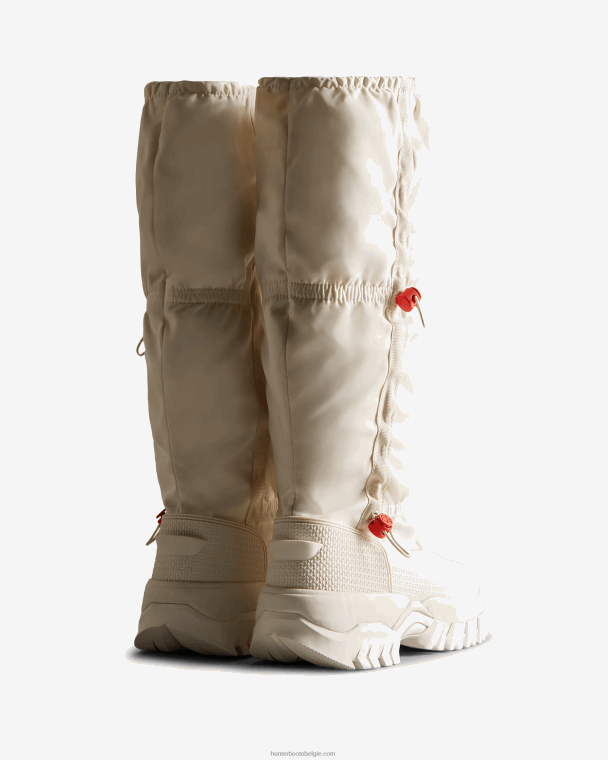 X226V207 Wanderer geïsoleerde lange slouch snowboots vrouwen Hunter witte wilg