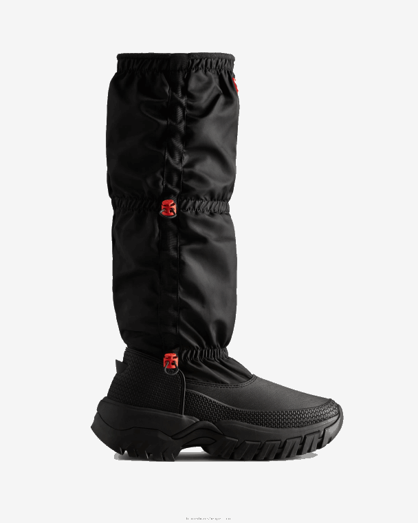 X226V256 Wanderer geïsoleerde lange slouch snowboots vrouwen Hunter zwart