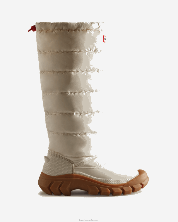 X226V322 onverschrokken geïsoleerde hoge snowboots vrouwen Hunter witte wilg/gom