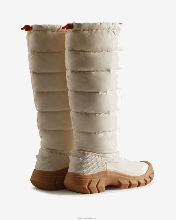 X226V322 onverschrokken geïsoleerde hoge snowboots vrouwen Hunter witte wilg/gom