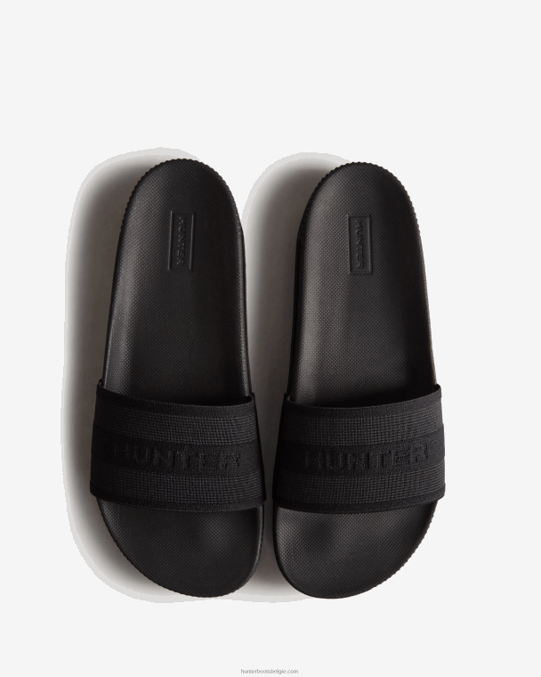 X226V102 elastische dia's vrouwen Hunter zwart