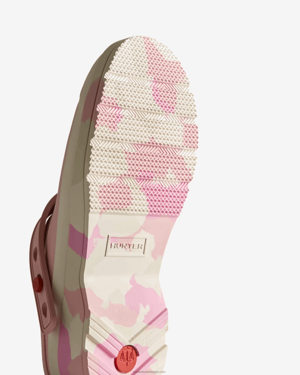 X226V253 play color splash zoolband klompen vrouwen Hunter vervaagde roos/geschaduwd wit/roze bruis/schuimende steen