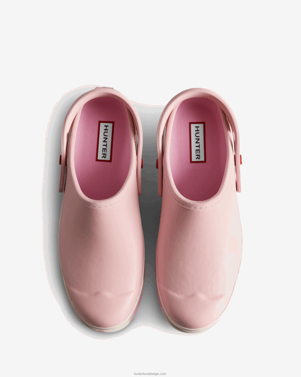 X226V253 play color splash zoolband klompen vrouwen Hunter vervaagde roos/geschaduwd wit/roze bruis/schuimende steen