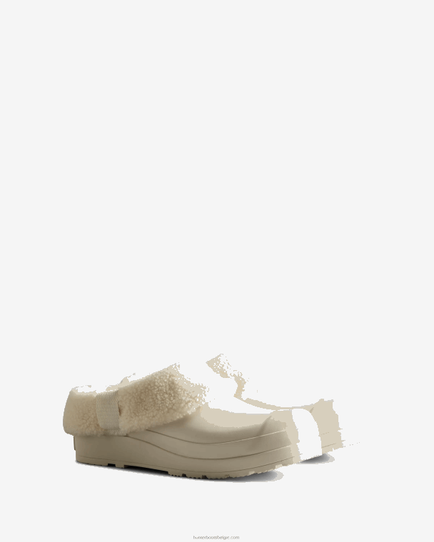 X226V261 play vegan shearling geïsoleerde klompen vrouwen Hunter witte wilg