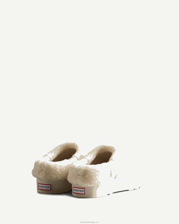 X226V261 play vegan shearling geïsoleerde klompen vrouwen Hunter witte wilg
