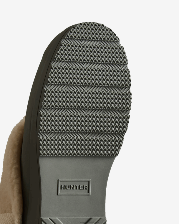 X226V329 play vegan shearling geïsoleerde klompen vrouwen Hunter stedelijk grijs