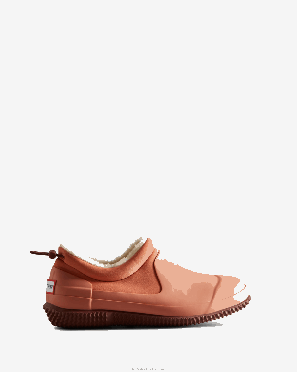 X226V264 geïsoleerde veganistische schapenvachtschoen vrouwen Hunter ruwe roze/gedempte bes