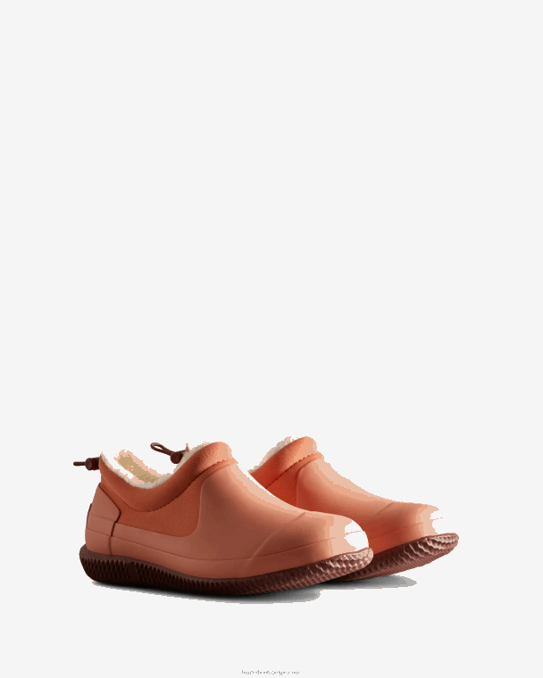X226V264 geïsoleerde veganistische schapenvachtschoen vrouwen Hunter ruwe roze/gedempte bes