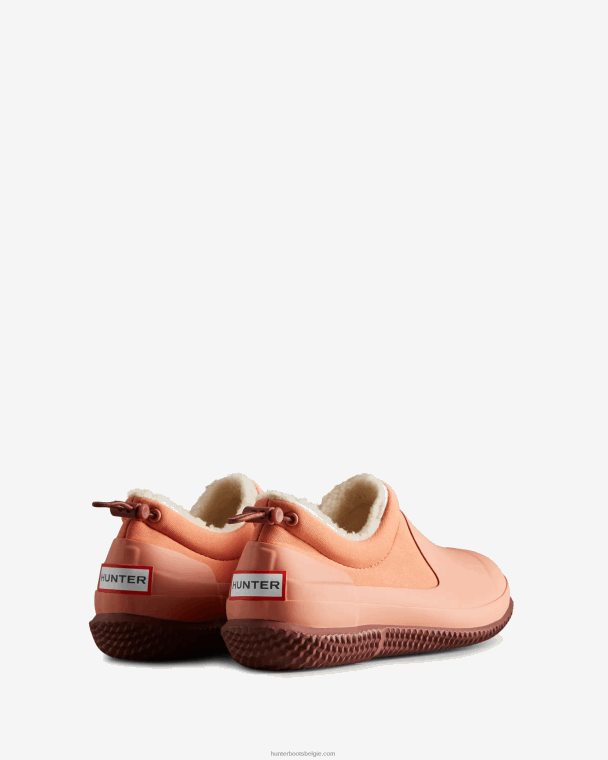 X226V264 geïsoleerde veganistische schapenvachtschoen vrouwen Hunter ruwe roze/gedempte bes